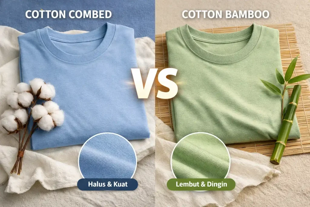 perbandingan cotton combed dan cotton bamboo